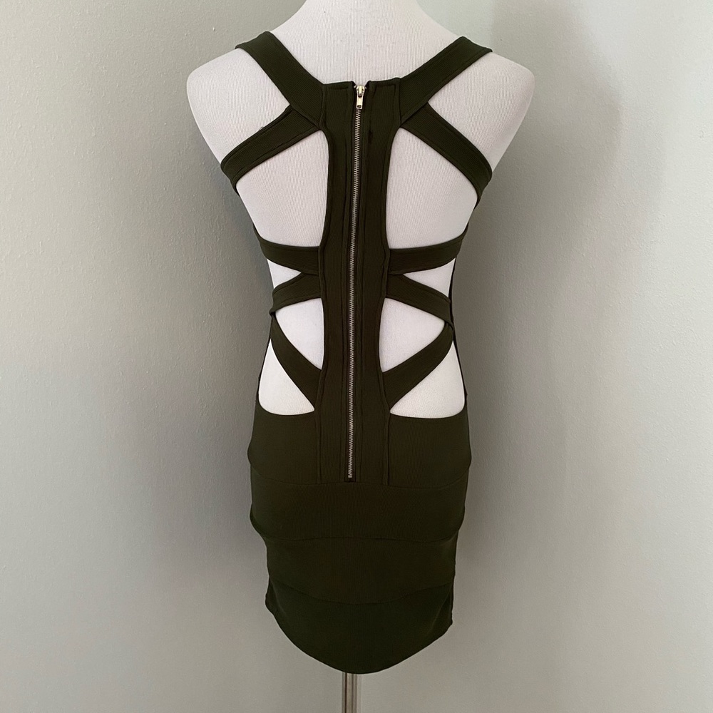 Sexy green bandage dress